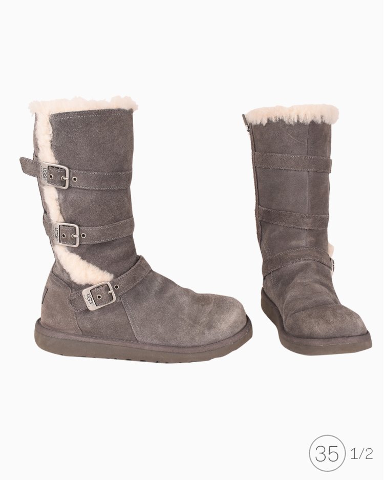 Bota Ugg Original Fivelas Cinza feminina
